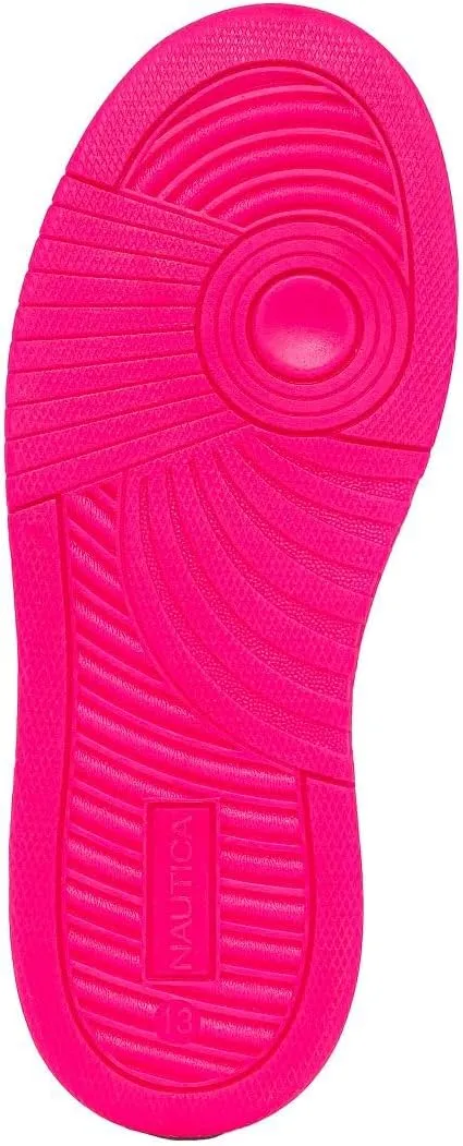 Nautica Girls Fashion Shoe - Lace-Up Low-Top Tennis Sneakers for Big Kids, Little Kids & Toddlers (Regular Heel/Platform Sole)