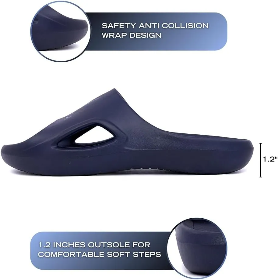 Nautica Men's Athletic Slides Sport Shower Sandals for Indoor & Outdoor - Lightweight, Durable and Comfortable
