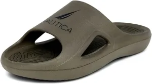 Nautica Men's Athletic Slides Sport Shower Sandals for Indoor & Outdoor - Lightweight, Durable and Comfortable