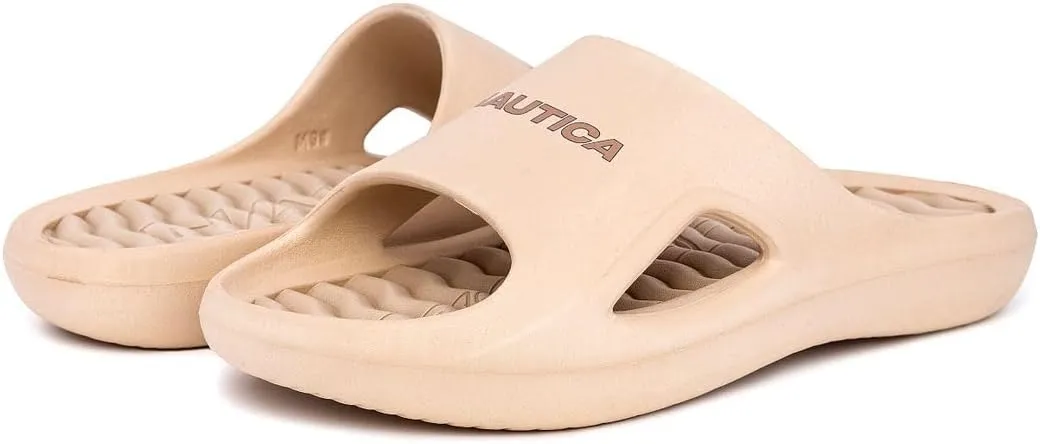 Nautica Men's Athletic Slides Sport Shower Sandals for Indoor & Outdoor - Lightweight, Durable and Comfortable