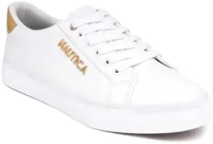 Nautica Women's Fashion Court Sneakers - Lace-Up Casual Tennis Shoes for Ladies