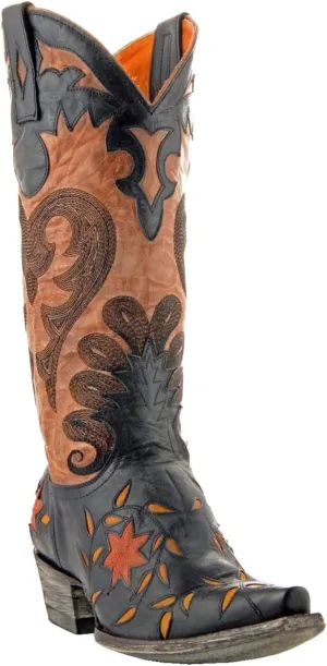 Old Gringo Womens L1115-1 Letty 13" Vesuvio Black/Oryx
