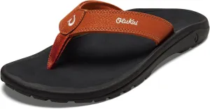 OLUKAI Ohana Men's Beach Sandals, Water Resistant Flip Flops, Arch Support & Comfort Fit, Lightweight & Durable, Enhanced Grip & Traction