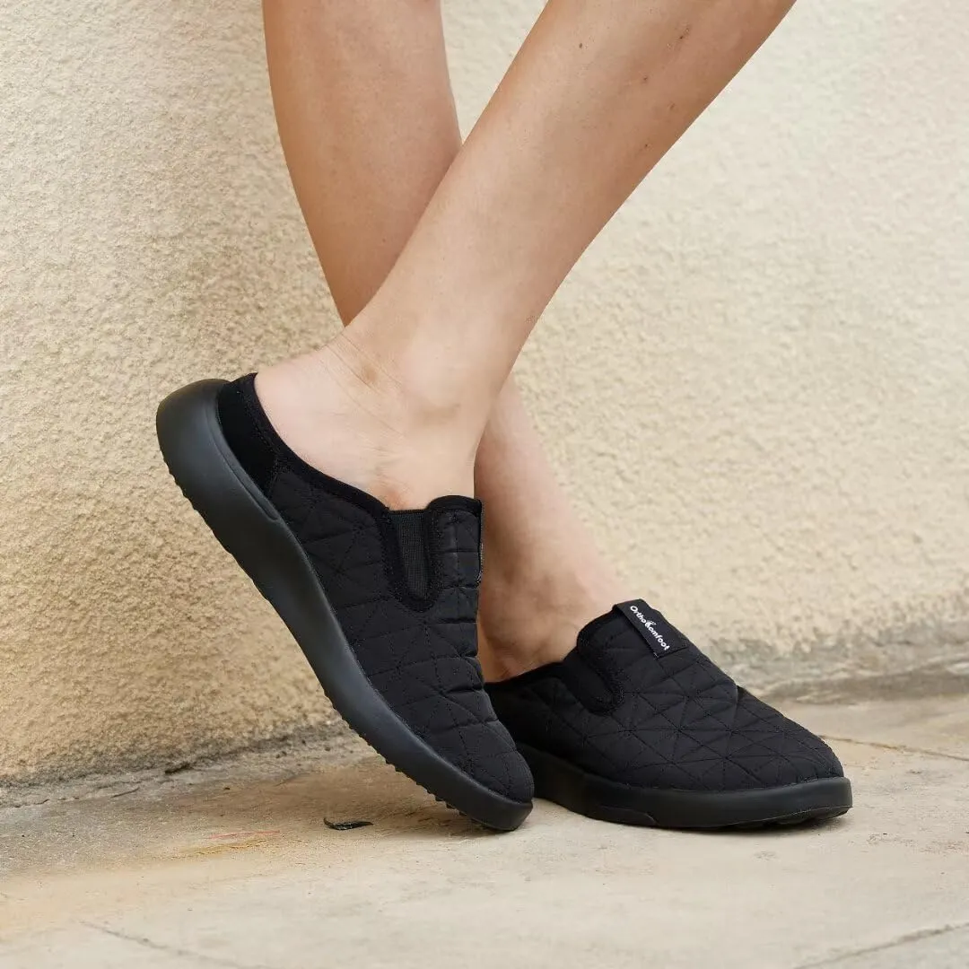 OrthoComfoot Men's Orthopedic Slip-On Loafers Walking Shoes with Arch Support: Comfortable Orthotic Shoes for Plantar Fasciitis, Casual Flat Feet Slippers for Foot and Heel Pain Relief