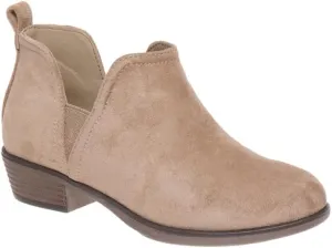 Pierre Dumas Girl's Ankle Boots Round Toe Low Chunky Heel Booties Kids Dress Boots