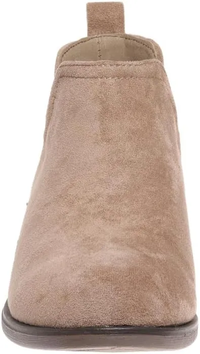 Pierre Dumas Girl's Ankle Boots Round Toe Low Chunky Heel Booties Kids Dress Boots
