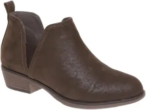 Pierre Dumas Girl's Ankle Boots Round Toe Low Chunky Heel Booties Kids Dress Boots