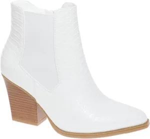 Pierre Dumas Women's Ankle Boots Side Zipper Chunky Stacked Heel Booties, Taupe