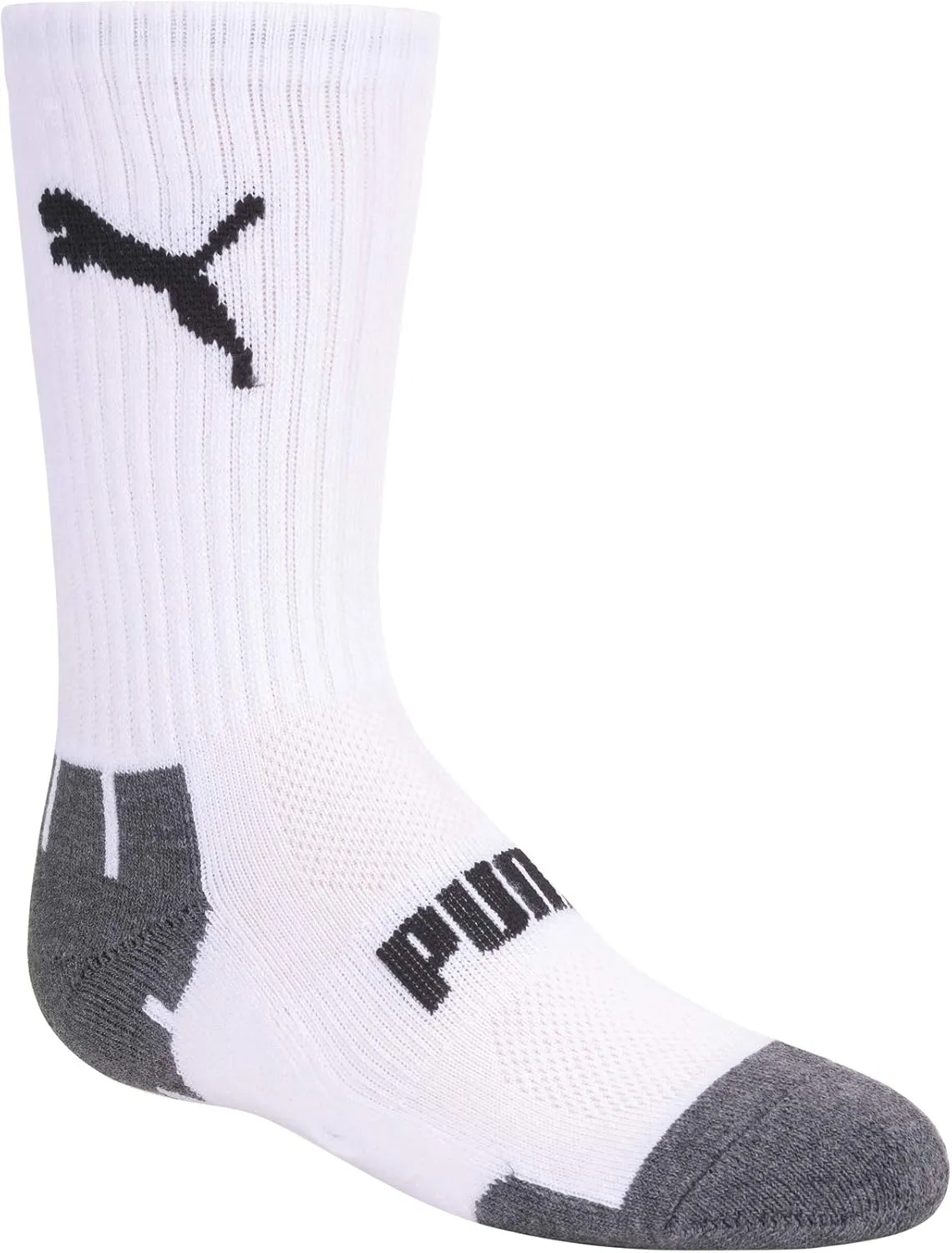PUMA Boys' 6 Pack Crew Cut Socks