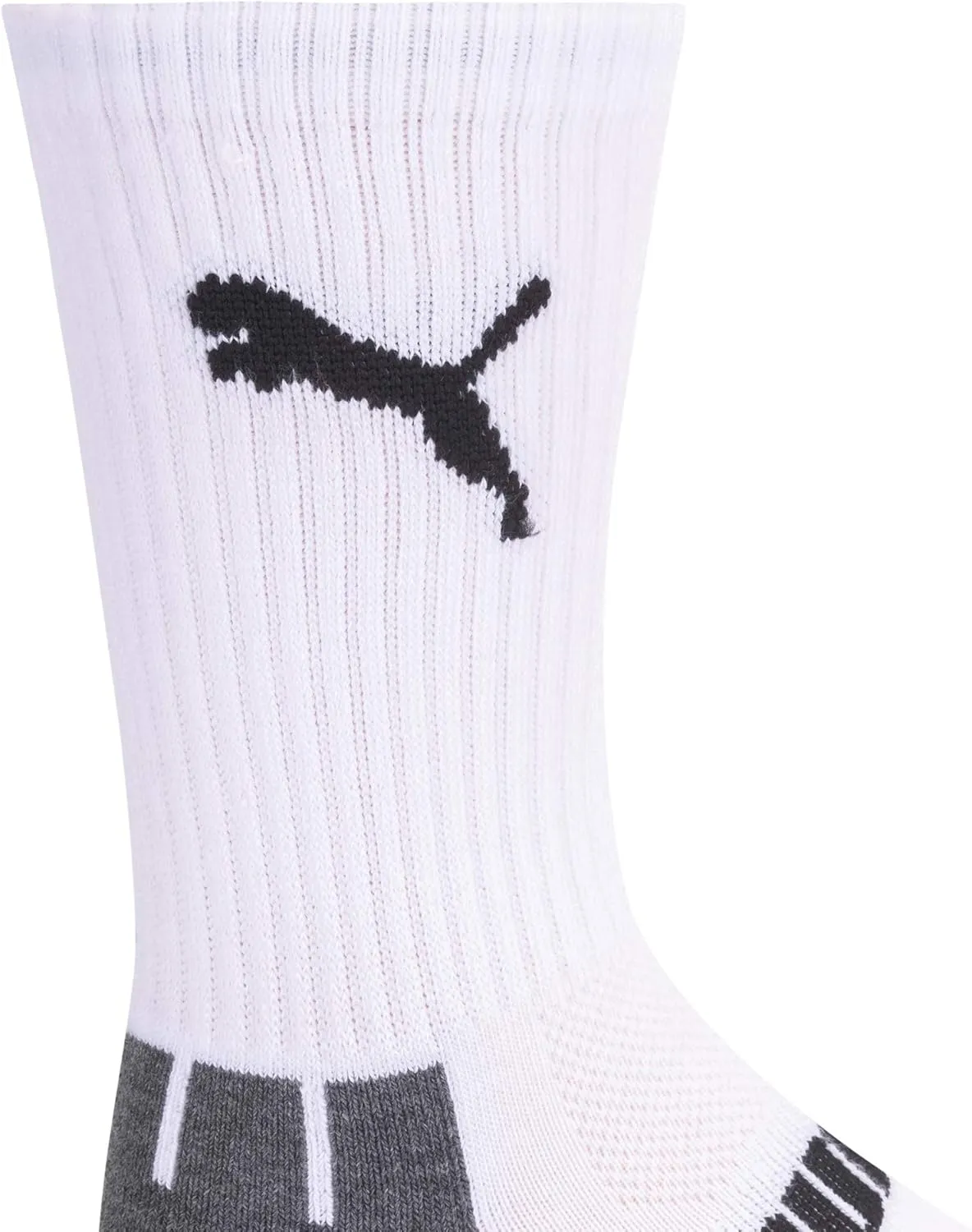 PUMA Boys' 6 Pack Crew Cut Socks