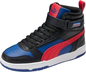 PUMA Rebound Game High Speed (Big Kid) Puma Black/for All Time Red 4 Big Kid M