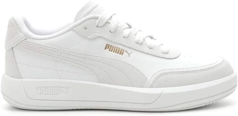 PUMA Womens Club Pearl Lace Up Sneakers Shoes Casual - White - Size 7 M