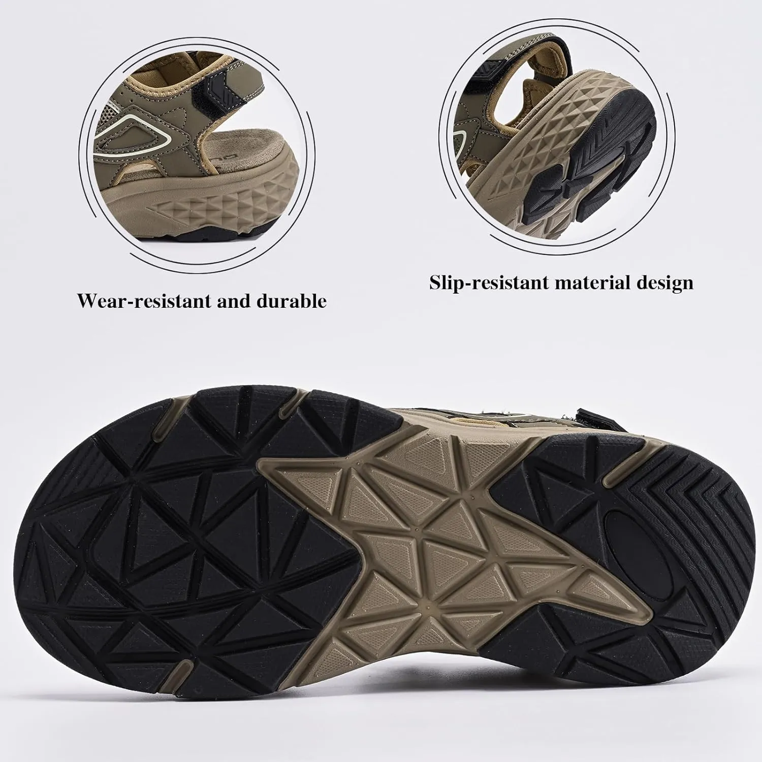 Queday Womens Mens Sport Sandals Outdoor Hiking Sandals with Arch Support Comfortable Athletic Beach Sandals for Travel Walking Trekking Camping