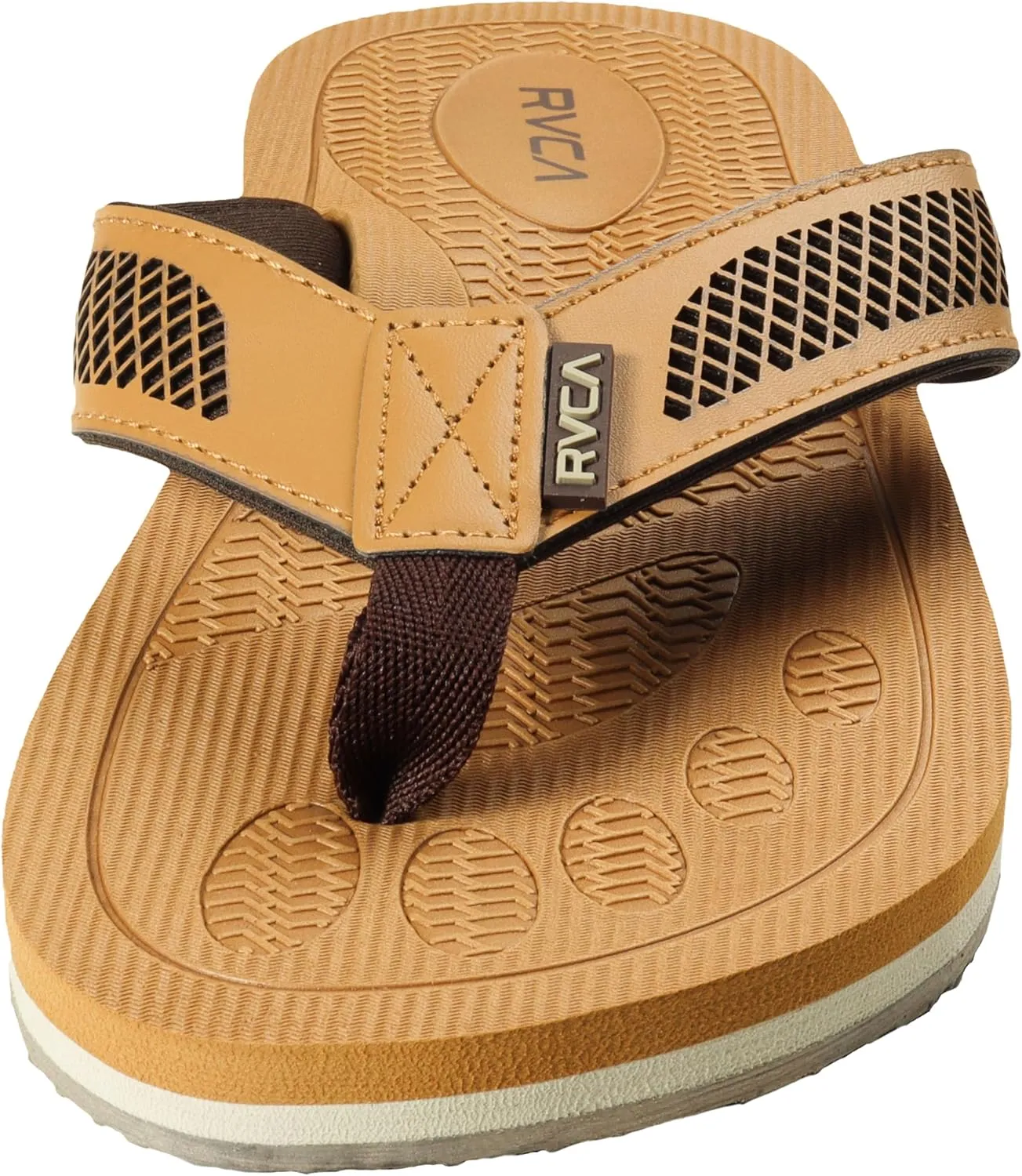 RVCA Perforated T-Bar Sandals - Breathable, Cushioned, and Durable Footwear
