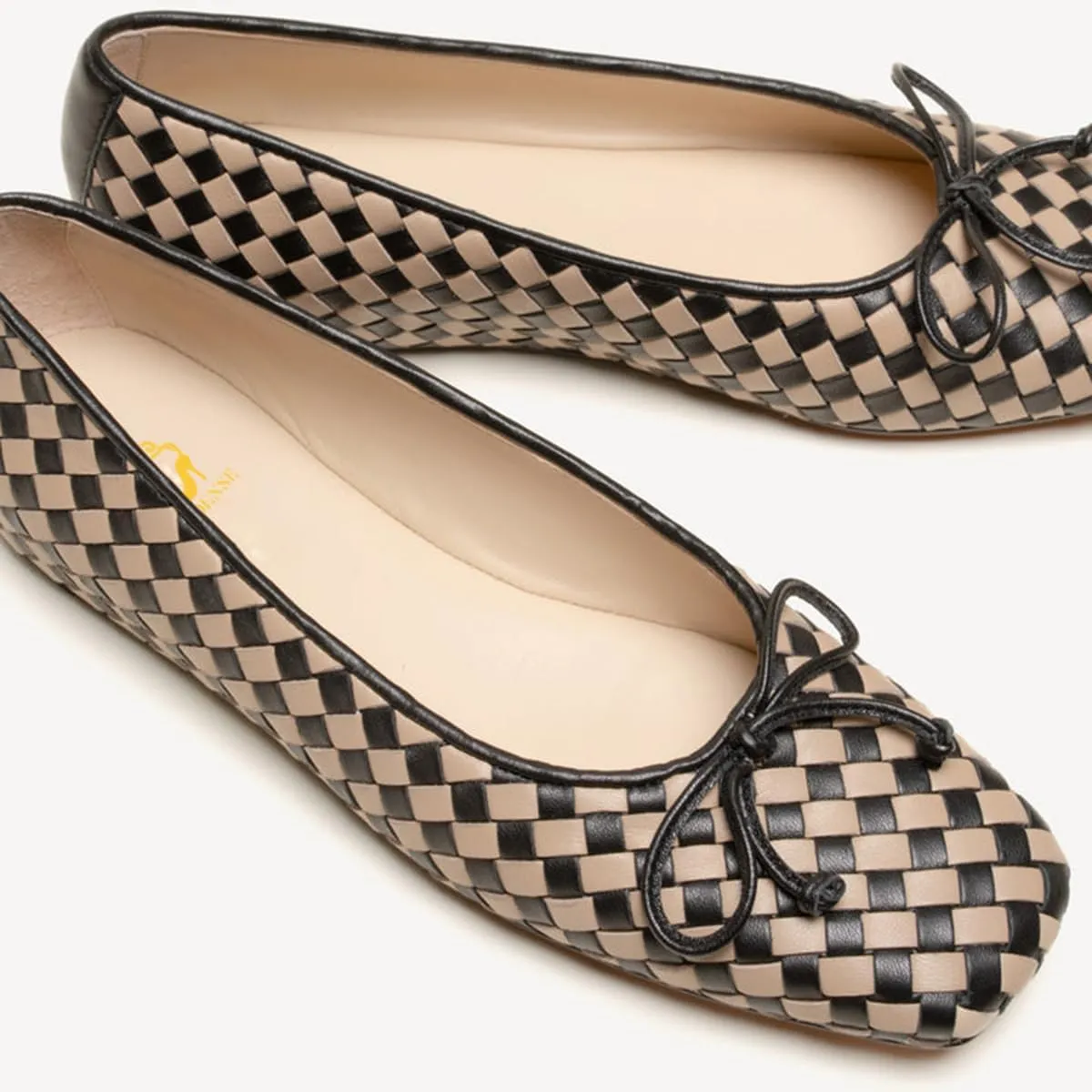 SHODENSE Women Flats Shoes Bow Square Closed Toe Ballet Flats Slip On Metallic Flat Shoe Matte Patent Leather Snakeskin Low Hidden Wedge Heel Office Work Shoes Driving Flats Church Club Fall 4-11 M US