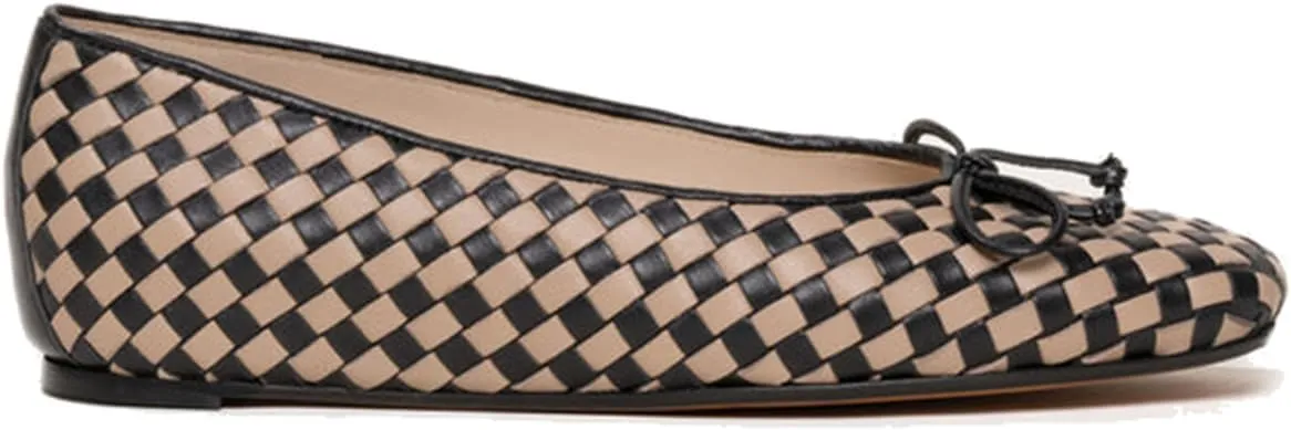 SHODENSE Women Flats Shoes Bow Square Closed Toe Ballet Flats Slip On Metallic Flat Shoe Matte Patent Leather Snakeskin Low Hidden Wedge Heel Office Work Shoes Driving Flats Church Club Fall 4-11 M US
