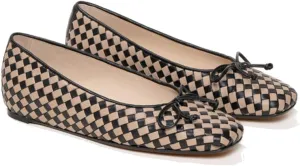 SHODENSE Women Flats Shoes Bow Square Closed Toe Ballet Flats Slip On Metallic Flat Shoe Matte Patent Leather Snakeskin Low Hidden Wedge Heel Office Work Shoes Driving Flats Church Club Fall 4-11 M US