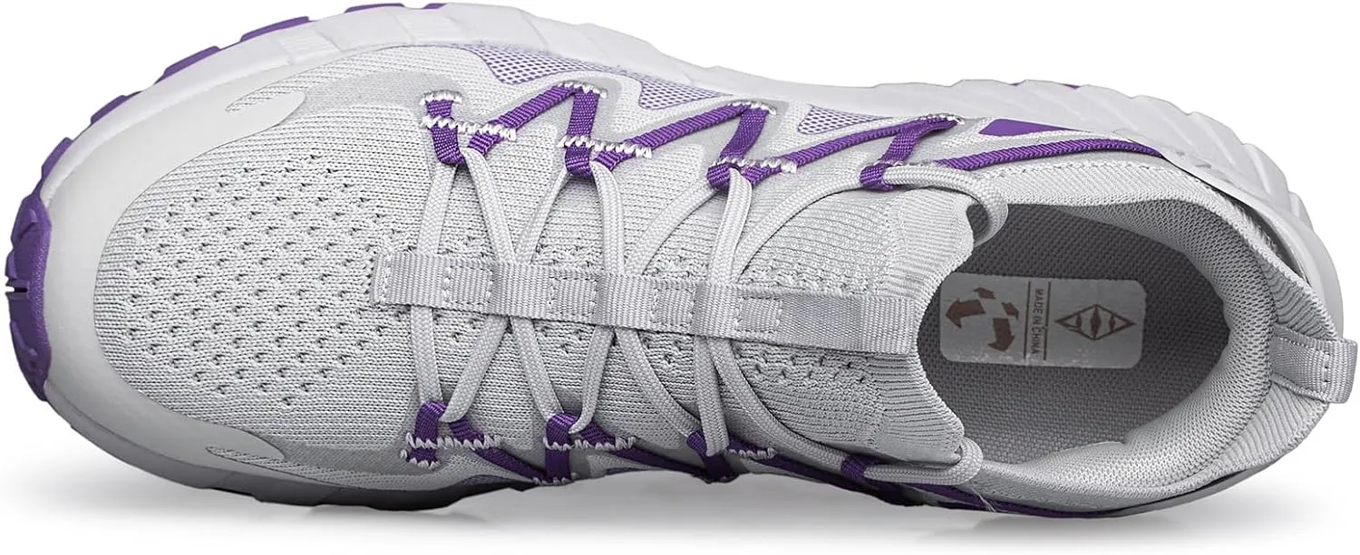 SILLENORTH Women's Road Running Shoes Lace Up Comfy Athletic Fashion Sneakers Non-Slip Walking Jogging Shoes