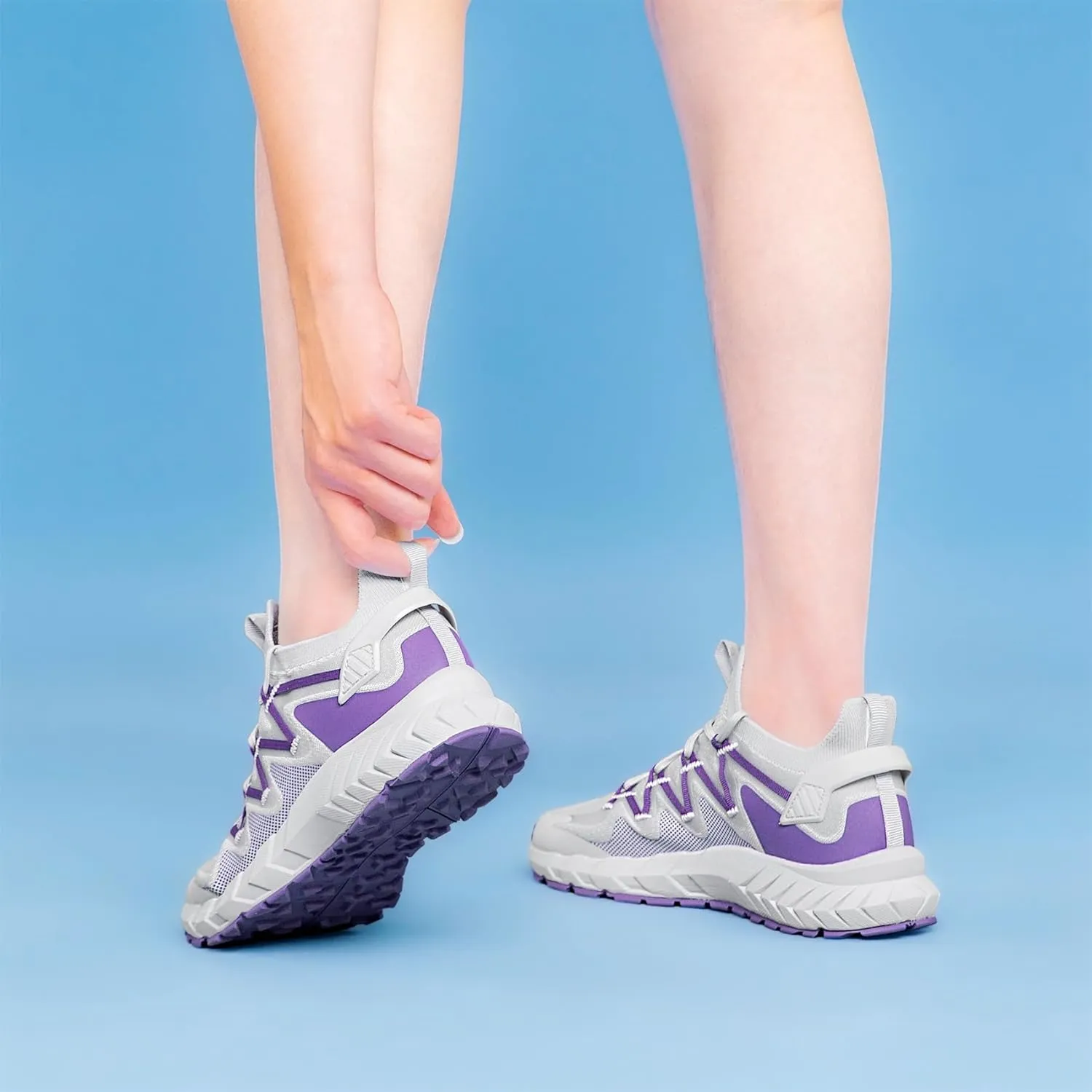 SILLENORTH Women's Road Running Shoes Lace Up Comfy Athletic Fashion Sneakers Non-Slip Walking Jogging Shoes