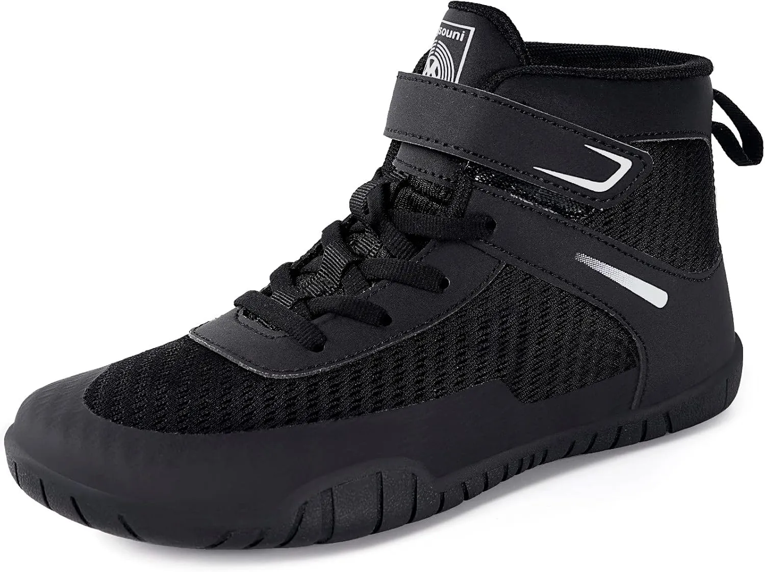 Sisttke Kids Wrestling Shoes Boys Girls Boxing Shoes Fitness Sneakers Zero Drop Sole