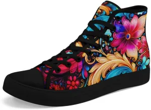 Skull High Tops Canvas Shoes for Men Women Classic Lace Up Gothic Fashion Sneaker Street Casual Canvas Sneakers