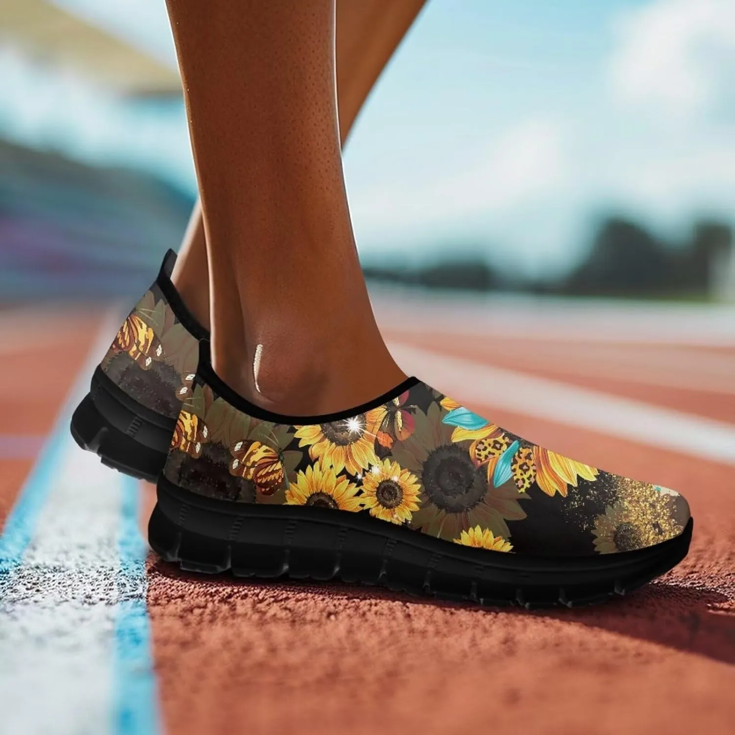 Slip On Women Wide Width Loafer Slipper Shoes Athletic Running Sneakers Non Slip Memory Foam