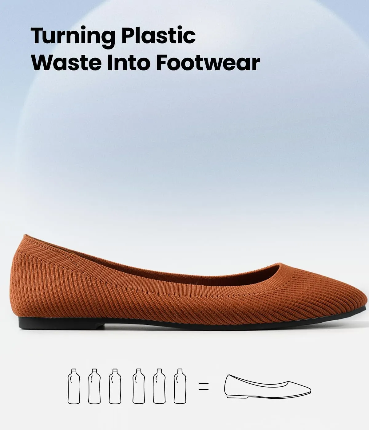 Slocyclub Flat Shoes for Women Classic Pointed Toe Slip On Ballet Shoes Knitted Texture Black Comfortable Dress Shoes