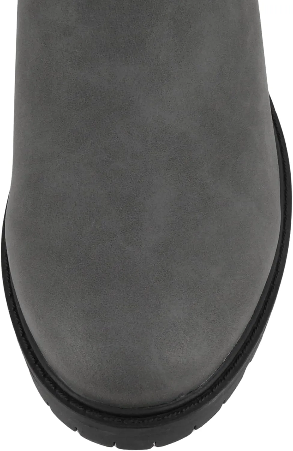 Soda “HOPPER” ~ Women Round Toe Double Elastic Gore Lug Sole Low Heel Chelsea Ankle Boot Bootie