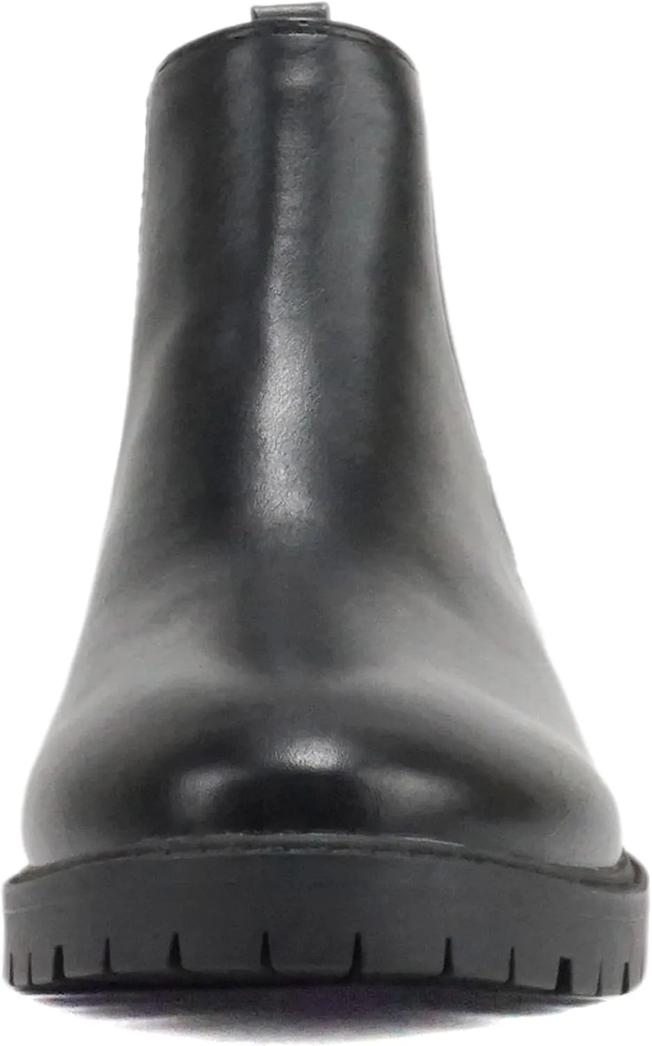 Soda “HOPPER” ~ Women Round Toe Double Elastic Gore Lug Sole Low Heel Chelsea Ankle Boot Bootie
