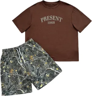 SOLY HUX Boy's Tracksuits Two Piece Outfits Short Sleeve T Shirts Camo Shorts Set Streetwear Summer Clothes