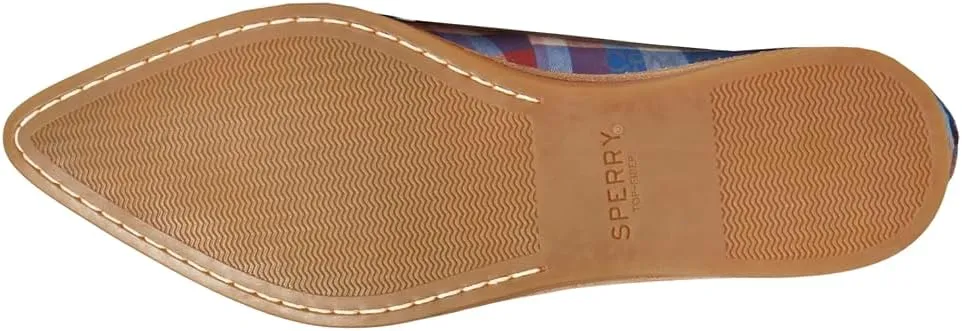 Sperry Womens Saybrook Plaid Loafers Flats Casual - Beige
