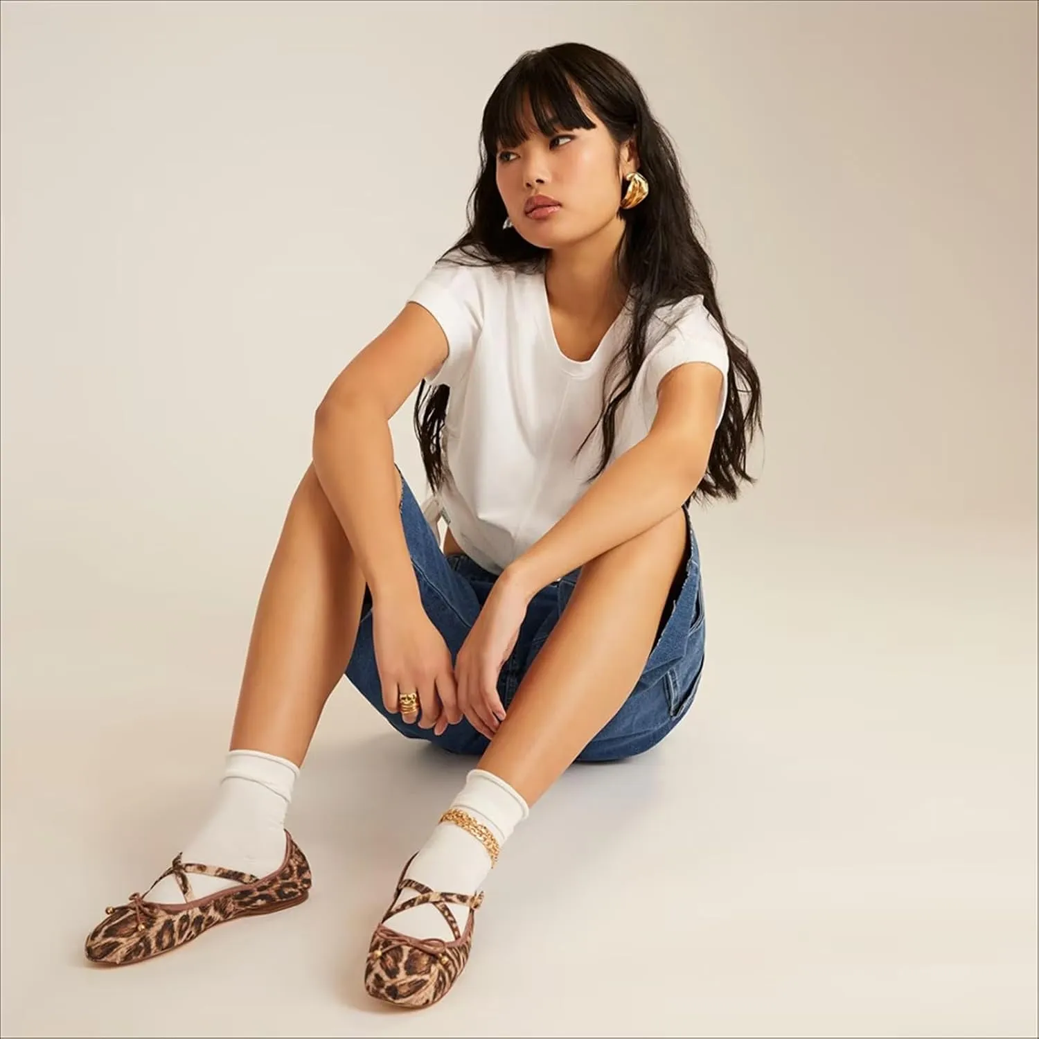 Suede Leather Ballet Flats Shoes for Women Cute Round Toe Slip On Mary Jane Flats Comfy Ballerina Flat Shoes Causal Daily Shoes with Strap