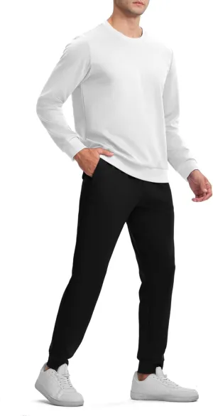 TBMPOY Mens Sweatsuits 2 Piece Set Tracksuits Jogging Outfits Long Sleeve Tops Jogger Pants Sweat Track Suits Casual Athletic