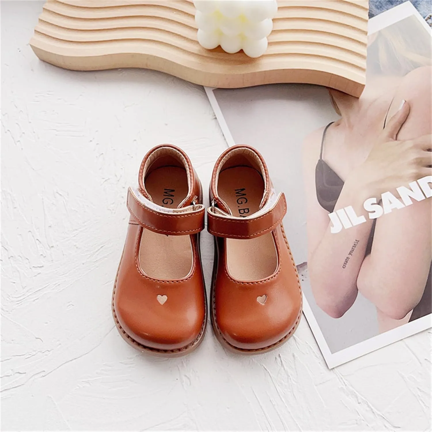 Toddler Girl Dress Shoes Mary Jane Ballerina Flats Party School Shoes Bowknot Wedding Princess Shoes