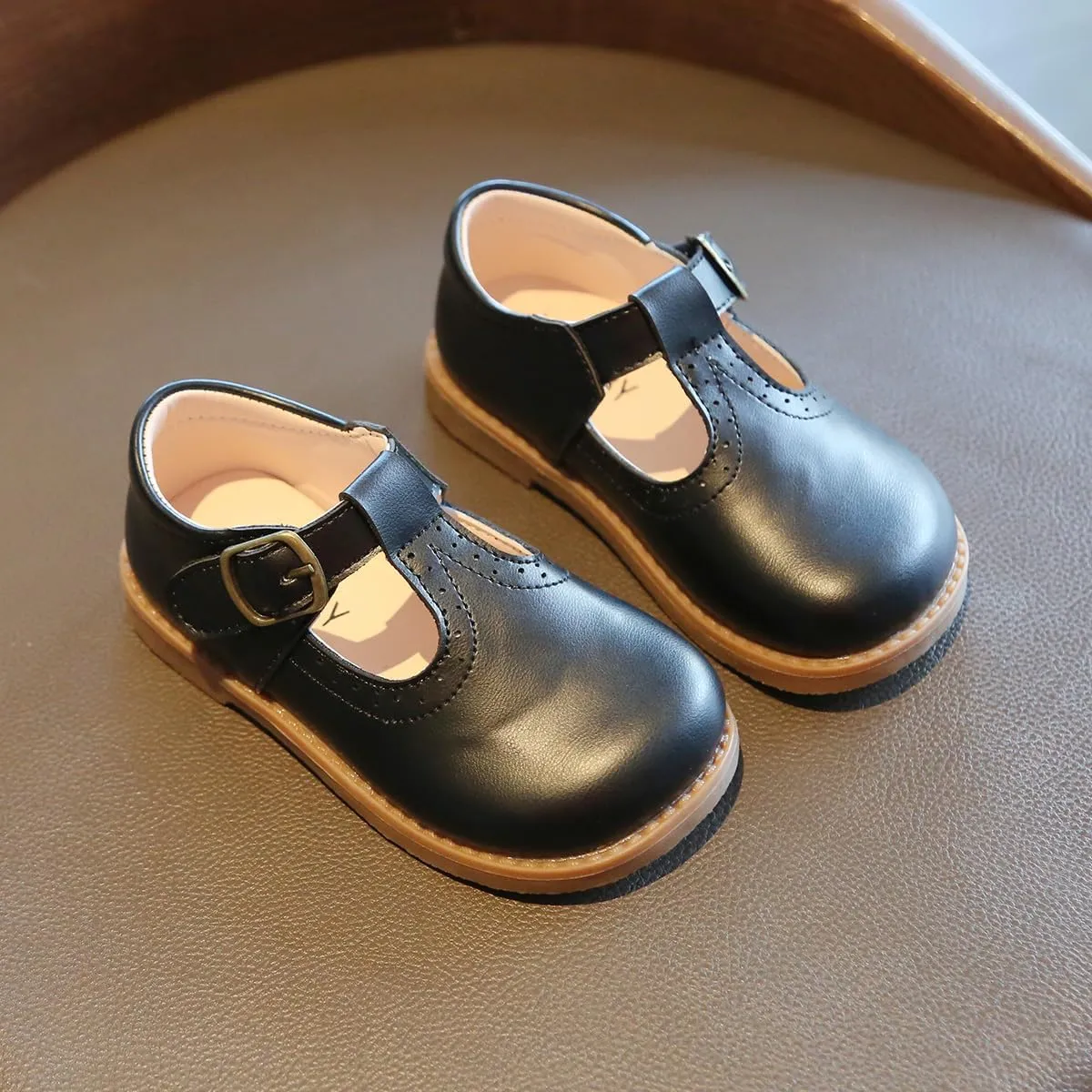 Toddler Girl Dress Shoes Mary Jane Ballerina Flats Party School Shoes Bowknot Wedding Princess Shoes