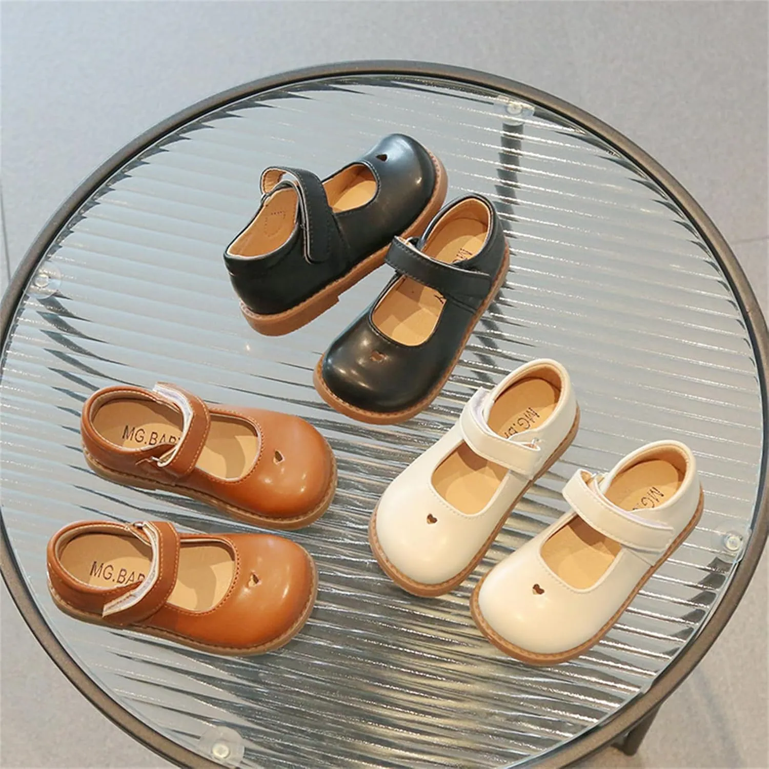 Toddler Girl Dress Shoes Mary Jane Ballerina Flats Party School Shoes Bowknot Wedding Princess Shoes