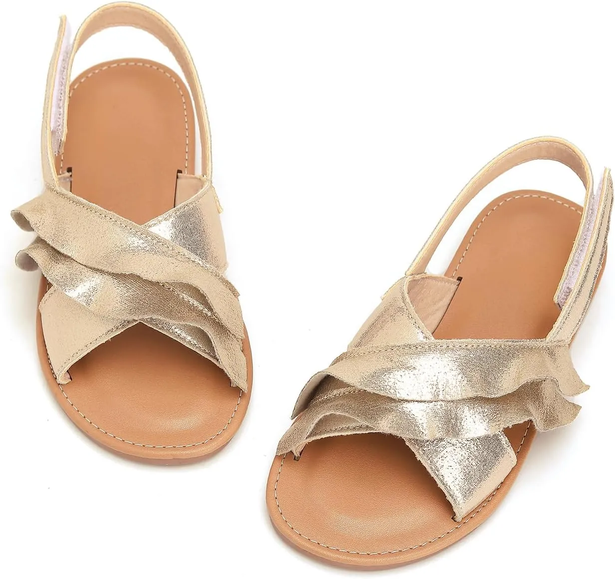 Toddler Girls Sandals Summer Flats Dress Shoes for Baby Little Kids Girl
