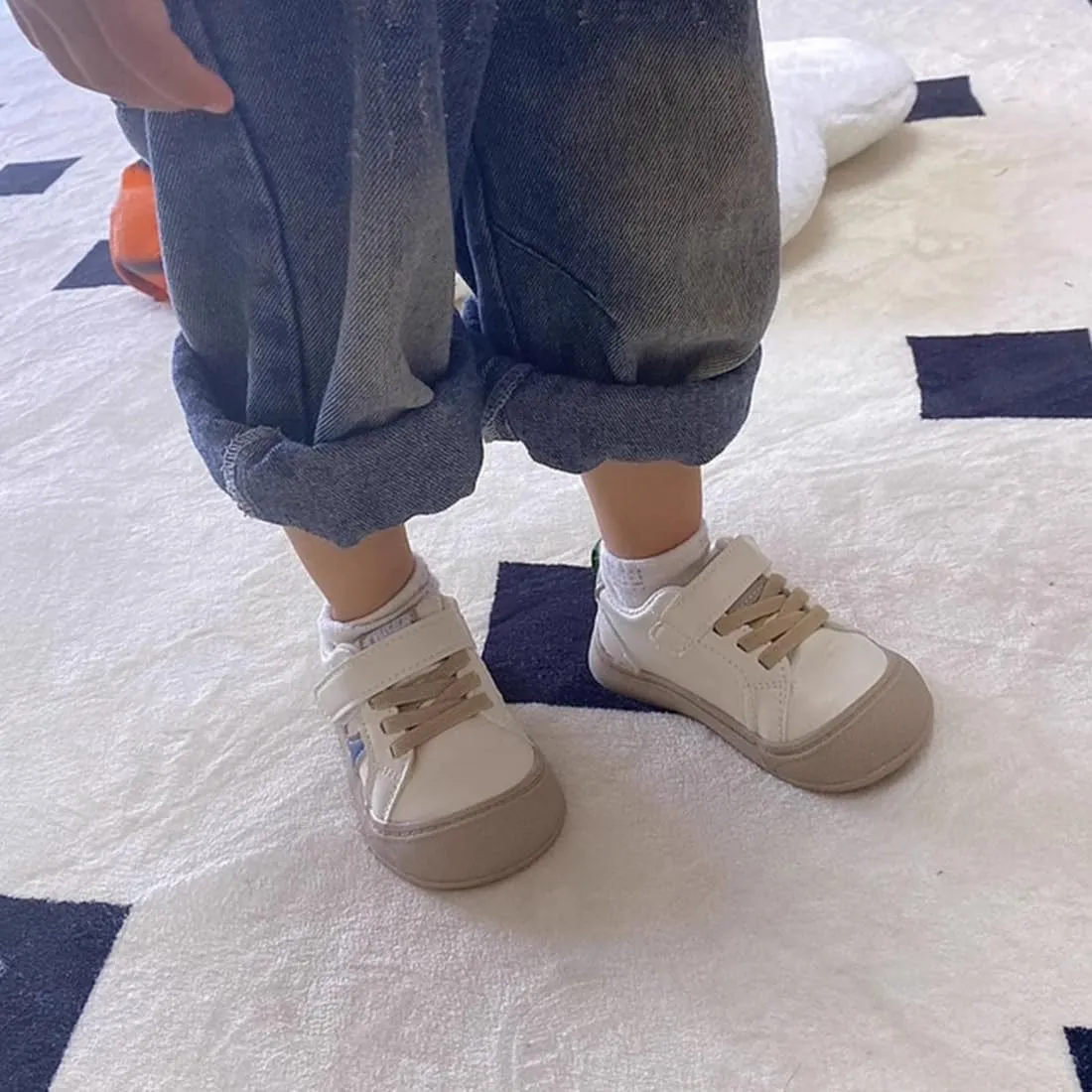 Toddler Sneakers Boys Girls Wide Toe Box Barefoot Shoes Preschool Comfortable First Walking Shoes Running Outdoor Activities