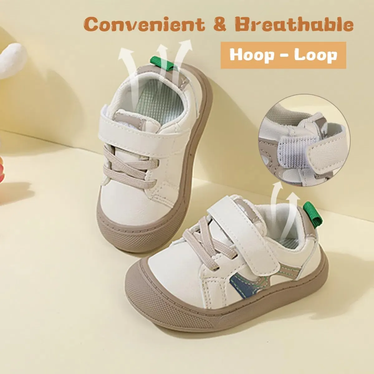 Toddler Sneakers Boys Girls Wide Toe Box Barefoot Shoes Preschool Comfortable First Walking Shoes Running Outdoor Activities
