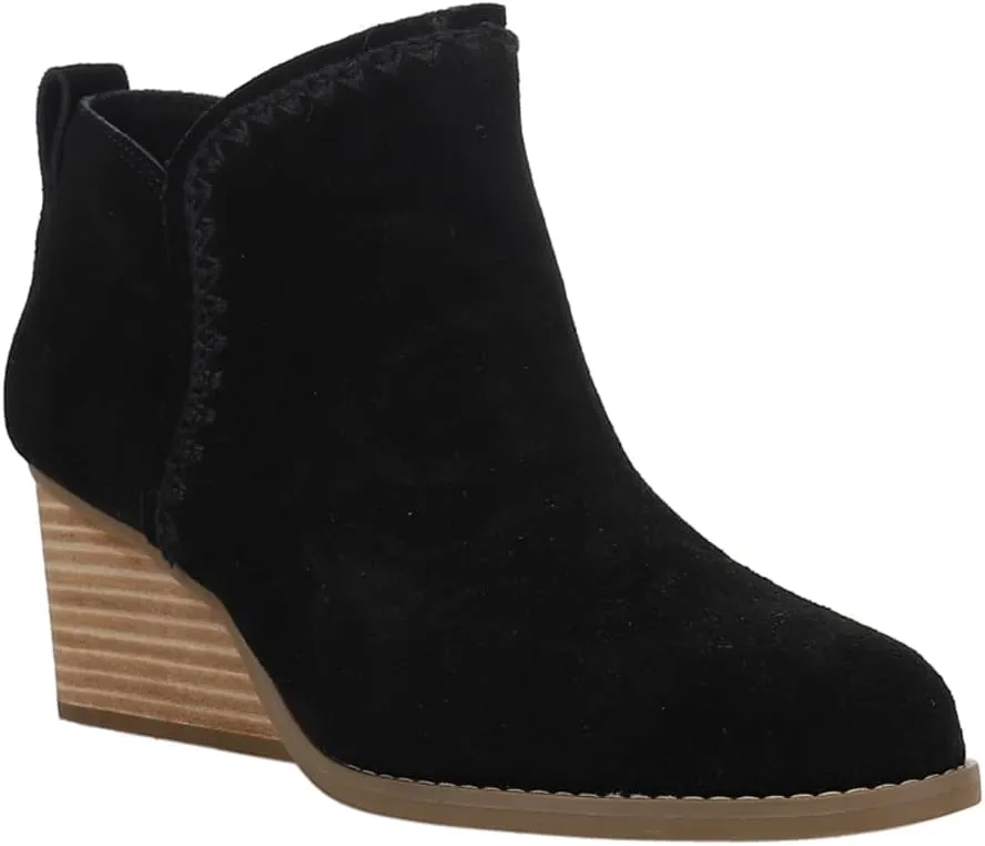 TOMS Womens Kaia Round Toe Casual Boots Ankle Mid Heel 2-3" - Beige