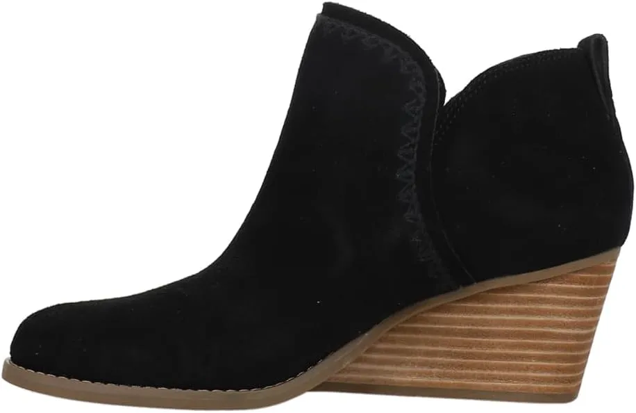 TOMS Womens Kaia Round Toe Casual Boots Ankle Mid Heel 2-3" - Beige