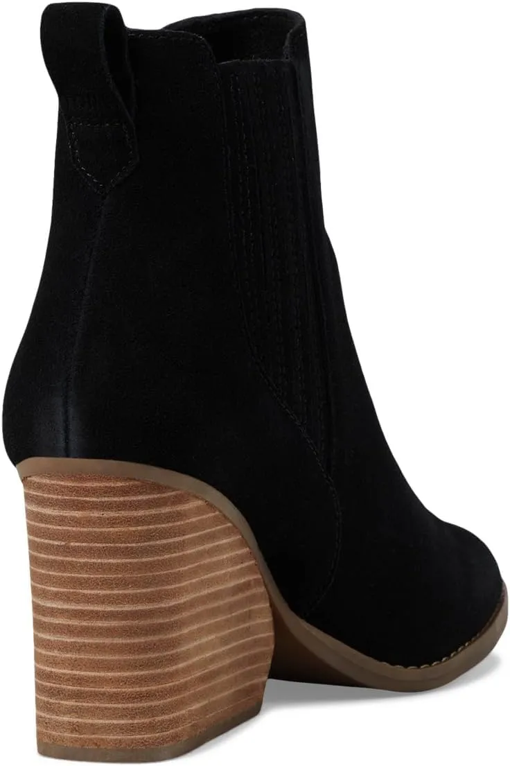 TOMS Womens Noa Ankle Round Toe Chelsea Casual Boots Ankle High Heel 3" & Up - Brown