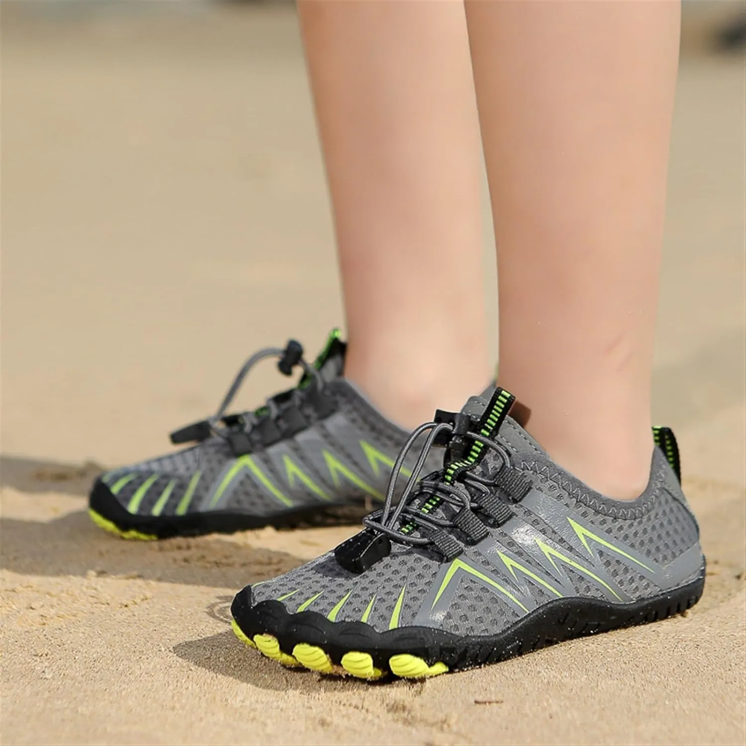 TOSOFT Beach Water Shoes For Women Men Wide Toe Anti Slip Barefoot Aqua Sneakers Hiking Trail Running Octopus Sandals Shoes
