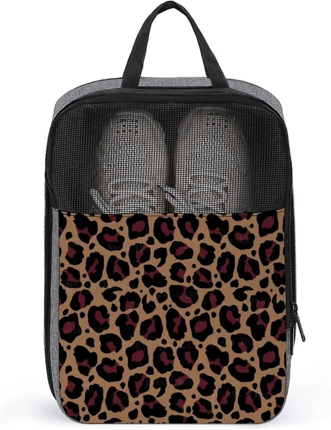 Travel Shoe Bags Waterproof Portable Shoe Storage Pouch with Dual Zipper Handles Waterproof Breathable Durable Mesh Desig Travel Shoe Case Organizer for Travel And Home Use Shoe Bag Wild Prowl