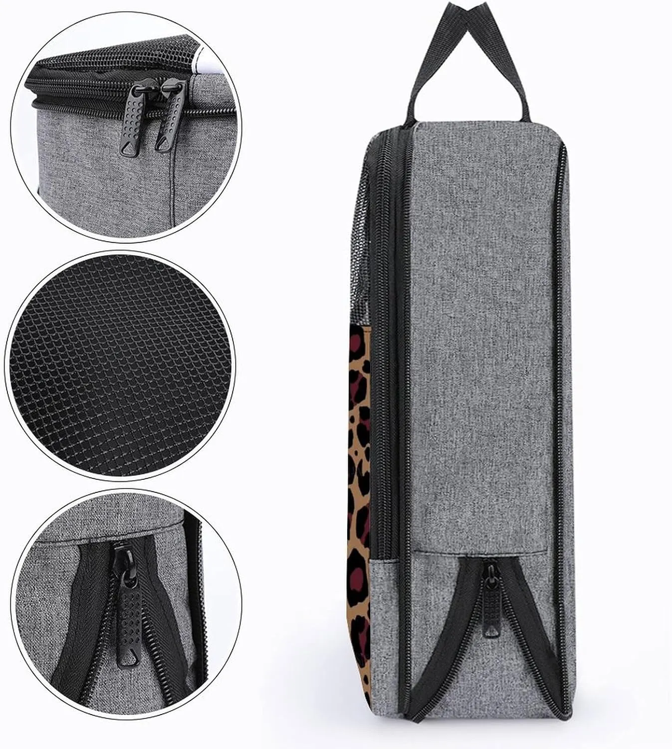 Travel Shoe Bags Waterproof Portable Shoe Storage Pouch with Dual Zipper Handles Waterproof Breathable Durable Mesh Desig Travel Shoe Case Organizer for Travel And Home Use Shoe Bag Wild Prowl