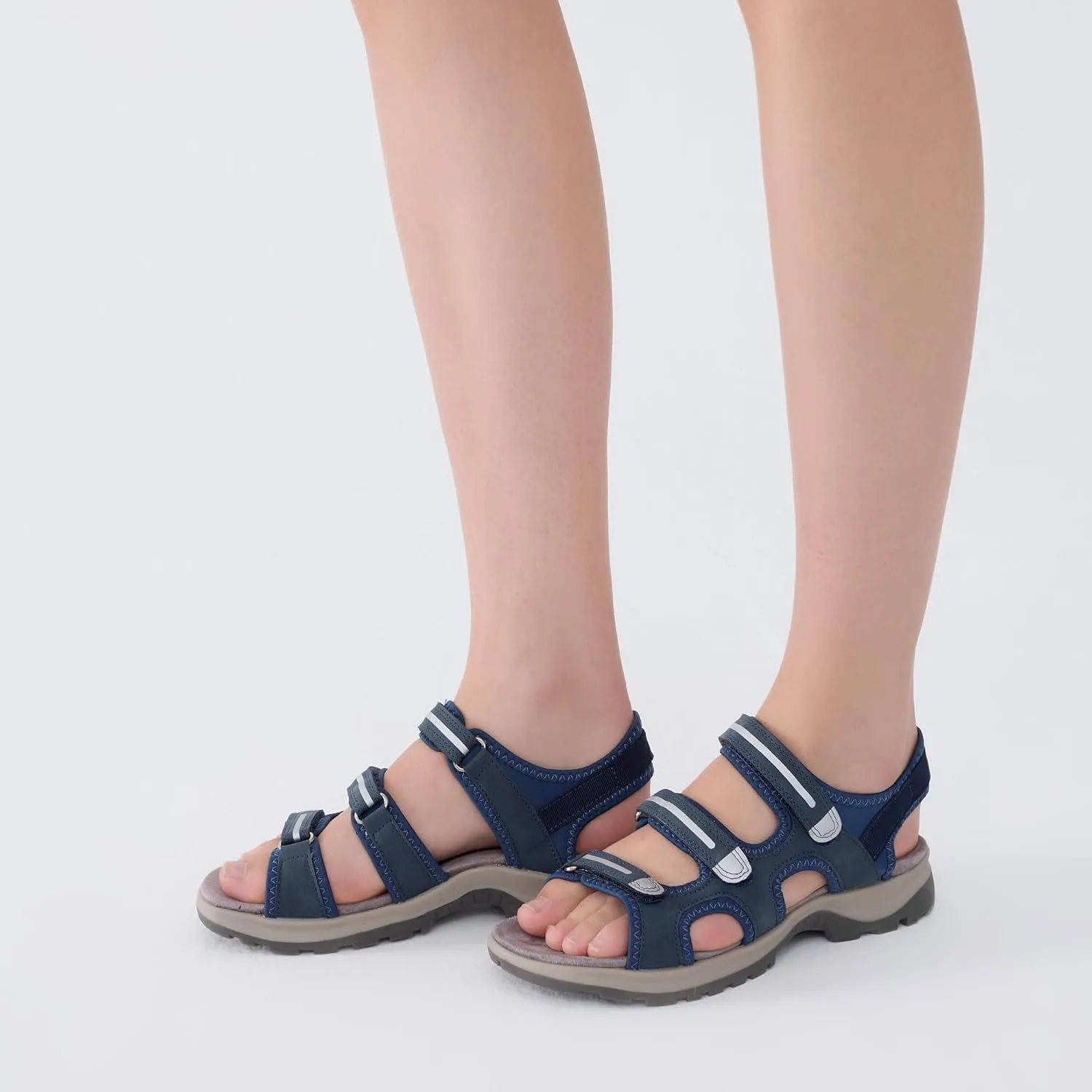 UBFEN Womens Hiking Sandals Comfortable Walking Arch Support Adjustable Straps Breathable and Durable for Outdoor Adventures Travel Beach