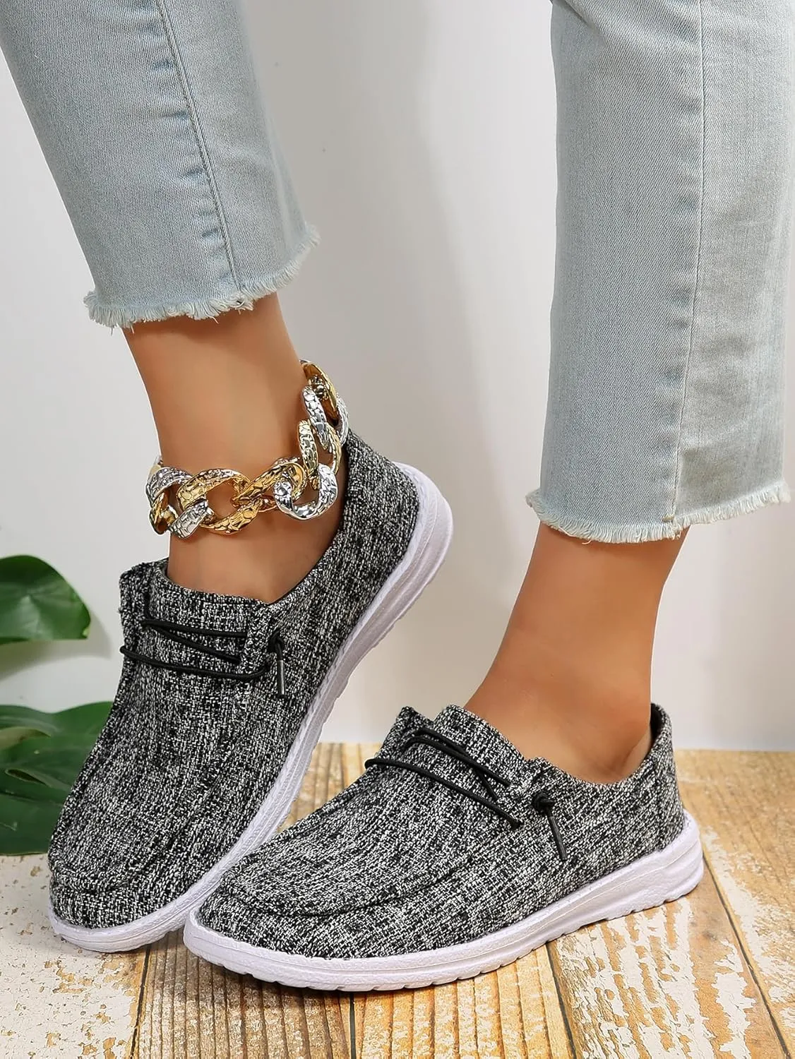 Unisex Aztec Pattern Canvas Loafers Elastic Strips Closure Slip-on Sneakers Comfort Easy-Walking Boat Couple Shoes Ultralight Breathable Sports Shoes for Women/Men Adults/Teenagers, Green/Blue/Yellow