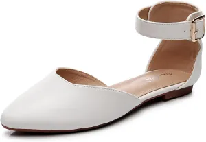 VenusCelia Women's D'Orsay Strap Flat Shoe