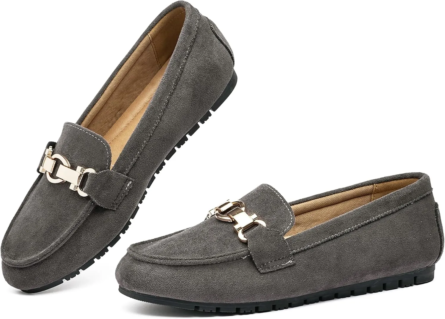 VERDASCO Women's Loafers Comfort Slip-Ons Flat Work Shoes Casual Moccasins Penny Loafers Lady Dress Shoes