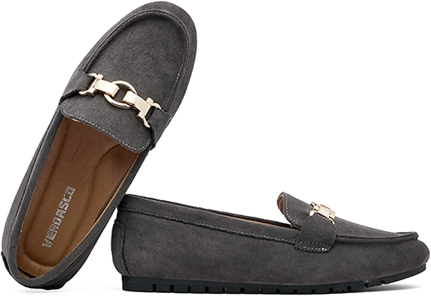 VERDASCO Women's Loafers Comfort Slip-Ons Flat Work Shoes Casual Moccasins Penny Loafers Lady Dress Shoes